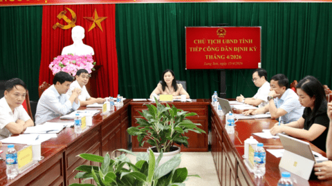 Lãnh đạo UBND tỉnh tiếp công dân định kỳ tháng 4/2026