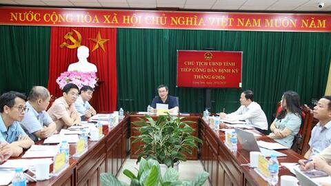Thay đổi thời gian tiếp công dân định kỳ tháng 8/2026 của Chủ tịch UBND tỉnh Lạng Sơn.